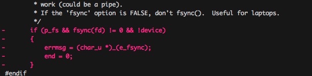 删掉调用fsync的代码